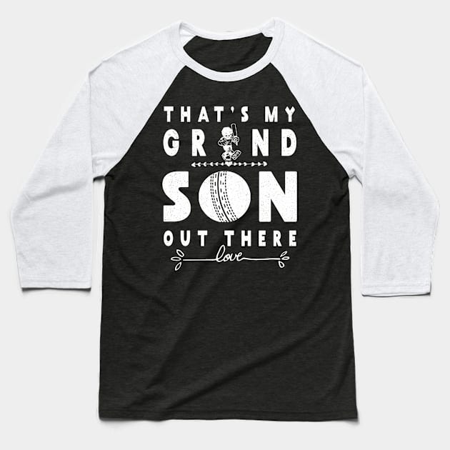 Cricket TShirt Gift for Grandma Grandpa Cricket GrandSon Tee Baseball T-Shirt by kaza191